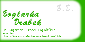 boglarka drabek business card